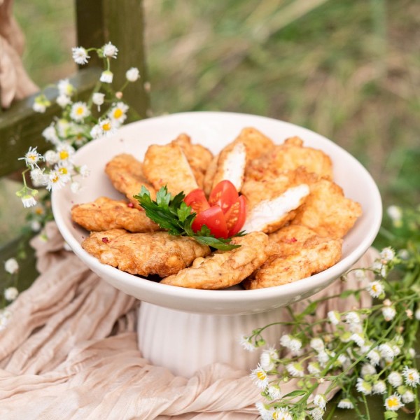 Șnițel parizian din piept de pui